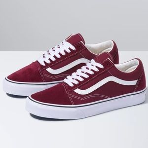 Maroon Vans size: 7.5, lightly used, good condition